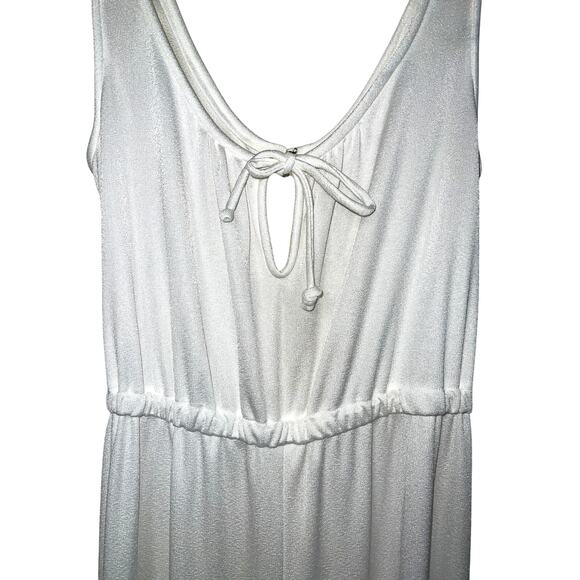 Vintage Jumpsuit Womens Large 12 Super Wide Flare Maxi Charlie's Angels Disco - Picture 1 of 10